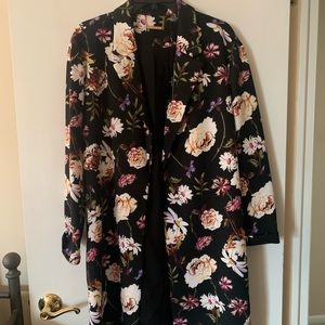 Long floral tahari blazer